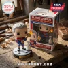 Claude Lemieux vinyl collectible figure holding a torch next to a mini Stanley Cup on a wooden workbench background.!
