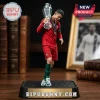 Cristiano Ronaldo action figure in Portugal kit holding a silver trophy on a black base with bipubunny.com text plaque.!