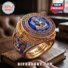 Crystal Palace F.C. 2026 UEFA Conference League gold championship ring with blue stone, eagle emblem, and red jewels.!