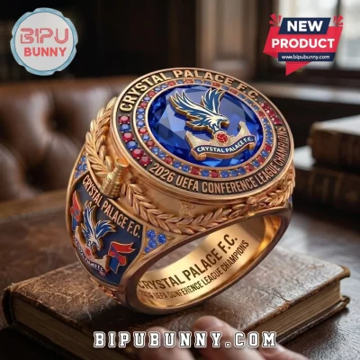 Crystal Palace FC 2026 UEFA Conference League Champions Gold Ring