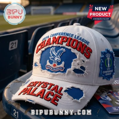 Crystal Palace F.C. UEFA Conference League Champions Distressed Baseball Cap