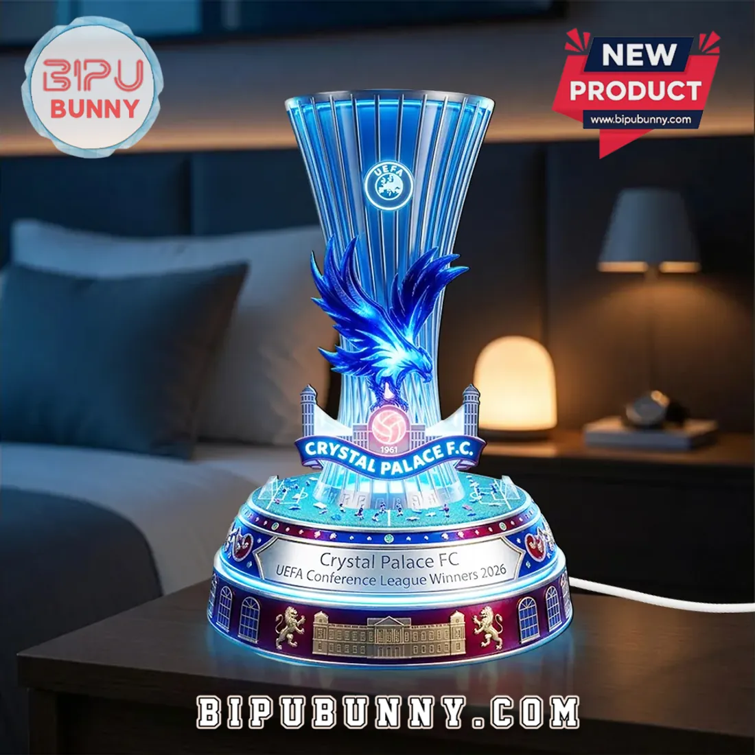 Crystal Palace FC UEFA Conference League Winners 2026 Acrylic Light Box Crystal Palace FC UEFA Conference League Winners 2026 Acrylic Light Box