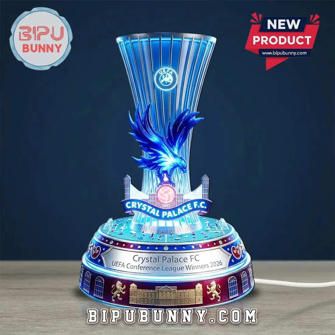 Crystal Palace FC UEFA Conference League Winners 2026 Acrylic Light Box Crystal Palace FC UEFA Conference League Winners 2026 Acrylic Light Box