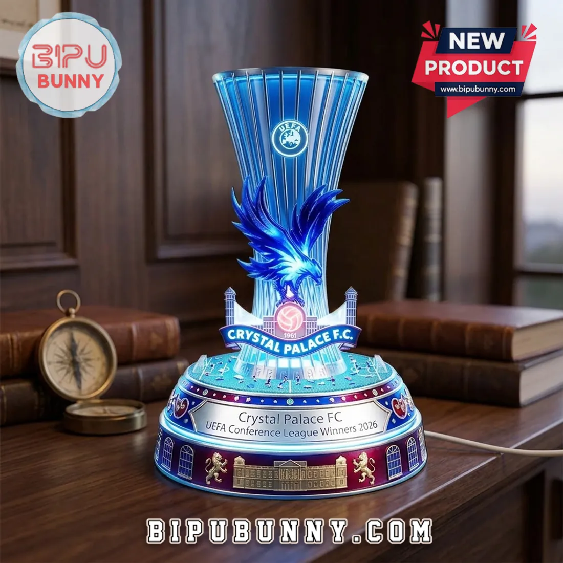 Crystal Palace FC UEFA Conference League Winners 2026 Acrylic Light Box Crystal Palace FC UEFA Conference League Winners 2026 Acrylic Light Box