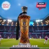 Crystal Palace whiskey bottle featuring UEFA Conference League Champions 2026 emblem and gold metal label.!