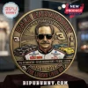 Bronze commemorative coin featuring Dale Earnhardt with race cars, Daytona track, and the number 3 on a dark base.!