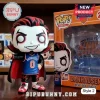 Danhausen vinyl figure wearing a blue New York Knicks jersey with number 0, red cape, and shoes with Evil text printed.!