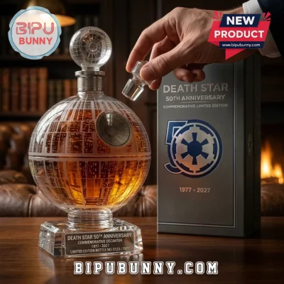 Death Star 50th Anniversary Glass Whiskey Decanter
