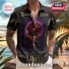 Depeche Mode button-up shirt featuring a gothic stained-glass rose design, text reading Enjoy the Silence and Personal Jesus.!