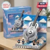 Dire Straits Brothers in Arms 40th anniversary building block set with a metallic guitar model and four minifigures.!