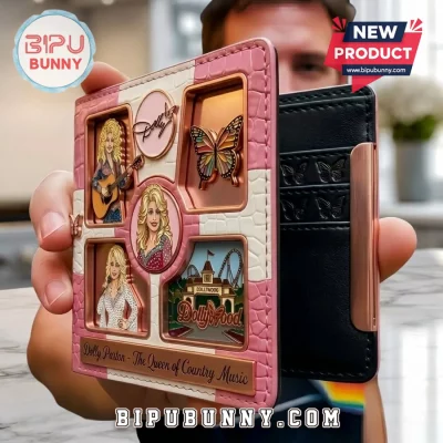 Dolly Parton Queen of Country Music Dollywood Collectible Leather Wallet