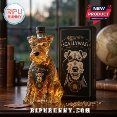 Douglas Laing’s Scallywag Dog Shaped Collectible Home Bar Decor Whiskey Decanter