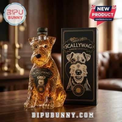 Douglas Laing’s Scallywag Dog Shaped Collectible Home Bar Decor Whiskey Decanter