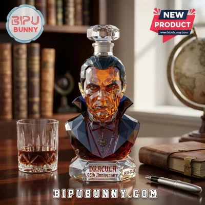 Dracula 95th Anniversary Edition Sculpted Crystal Glass Whiskey Decanter