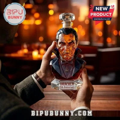 Dracula 95th Anniversary Edition Sculpted Crystal Glass Whiskey Decanter