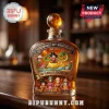 Dragon Ball 40th anniversary glass whiskey bottle with a four-star dragon ball stopper and character illustrations.!