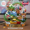 Dragon Ball 40th anniversary resin statue featuring Shenron, Goku, and various series characters on a globe display base.!