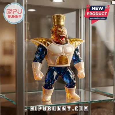 Dragon Ball Z Great Ape Vegeta Gold Crown Sculpted Resin Whiskey Decanter