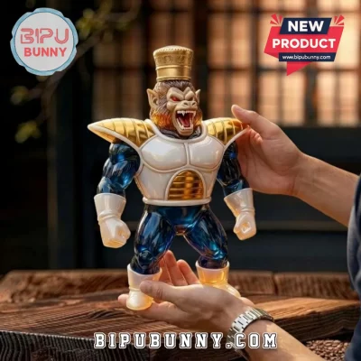 Dragon Ball Z Great Ape Vegeta Gold Crown Sculpted Resin Whiskey Decanter