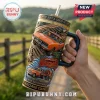 The Dukes of Hazzard 47th anniversary stainless steel tumbler with General Lee car illustration and Hazzard County text.!