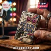 Zippo lighter featuring Elton John relief, piano, star-shaped sunglasses, and text Play loud, shine brighter.!