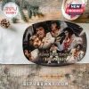Oval Elvis Presley Aloha From Hawaii ceramic plate featuring multiple performance photos and gold text on a wooden table.!