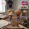 Anthony Gordon Funko Pop figure wearing FC Barcelona kit numbered 2031 on a wooden desk with its retail box.!