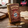 Gold-toned metal lighter featuring FC Bayern München branding, red enamel inlay, club crest, and Mia San Mia text.!
