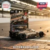 Felix Rosenqvist 2026 Indy 500 champion die-cast model car with blister pack packaging on a racetrack surface.!