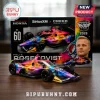 Felix Rosenqvist No. 60 IndyCar diecast model with tie-dye Grateful Dead livery in display packaging on wooden surface.!