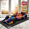 Grateful Dead IndyCar diecast model number 60 with vibrant rainbow paint and sponsor logos on a black display base.!