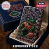 Florida Gators Zippo lighter with embossed mascot, stadium graphic, and team helmet in a navy velvet presentation box.!