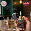 Florida Gators Zippo style lighter with embossed mascot graphic, orange jersey, and text reading The Swamp.!