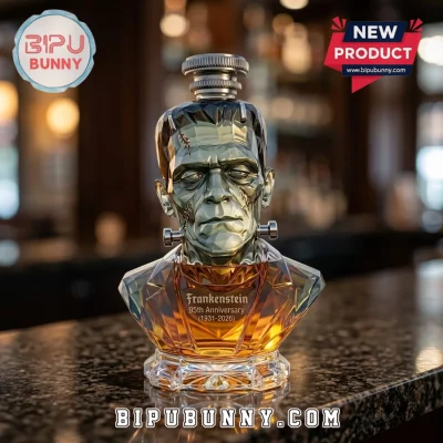 Frankenstein 95th Anniversary 1931-2026 Sculpted Glass Whiskey Decanter