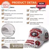 White Georgia Bulldogs baseball cap featuring distressed red lettering, NCAA College World Series patches, and metal buckle.!