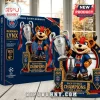 Paris Saint-Germain Germain Lynx building block set featuring a mascot holding a Champions League trophy and box packaging.!