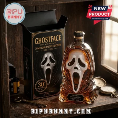 Ghostface 30th Anniversary Sculpted Glass Whiskey Decanter