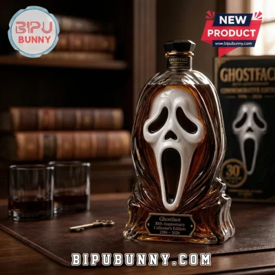 Ghostface 30th Anniversary Sculpted Glass Whiskey Decanter