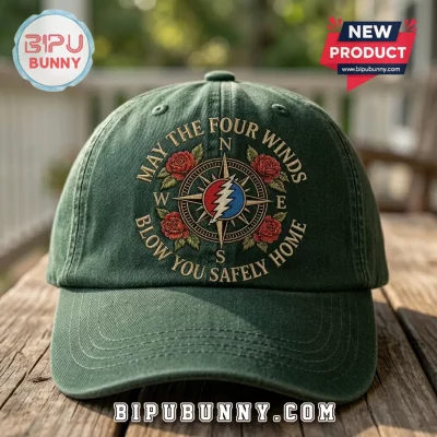Grateful Dead Compass Rose Lyric Baseball Cap