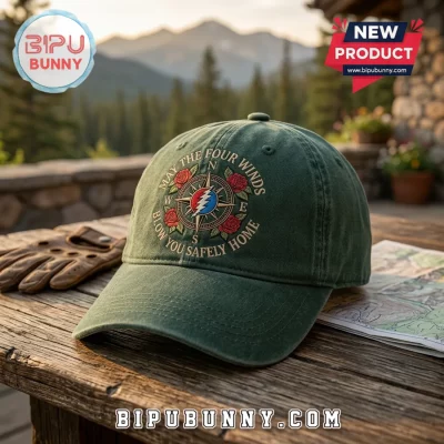 Grateful Dead Compass Rose Lyric Baseball Cap