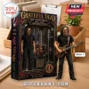 Grateful Dead 60th anniversary Jerry Garcia action figure in window box with miniature electric guitar, amp, and microphone.!