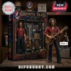 Jerry Garcia 60th anniversary collector figure set with miniature guitar, microphone, and amplifier in packaging.!