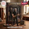 Jerry Garcia 60th anniversary Grateful Dead action figure with electric guitar, microphone stand, amplifier, and display box.!