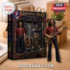 Grateful Dead 60th anniversary Jerry Garcia action figure set in display box with miniature guitar, amp, and microphone.!