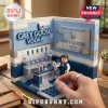 Grey Goose Vodka building block set with a bartender minifigure, blue and white brick wall, and miniature spirit bottles.!