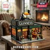 Guinness Irish pub building block set featuring a toucan on the roof, miniature bar interior, and four LEGO-style figures.!