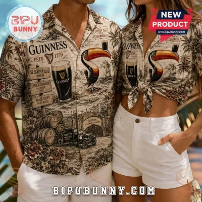 Guinness Toucan Painting 2026 Hawaii Shirt