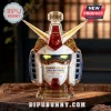 Gundam RX-78-2 clear plastic whiskey bottle featuring V-fin, yellow eyes, and white, red, and blue colored face accents.!