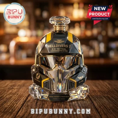 Helldivers 2 B-01 Tactical Commemorative Edition Black Crystal Whiskey Decanter