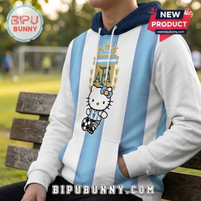Hello Kitty x Argentina Soccer National Team Hoodie